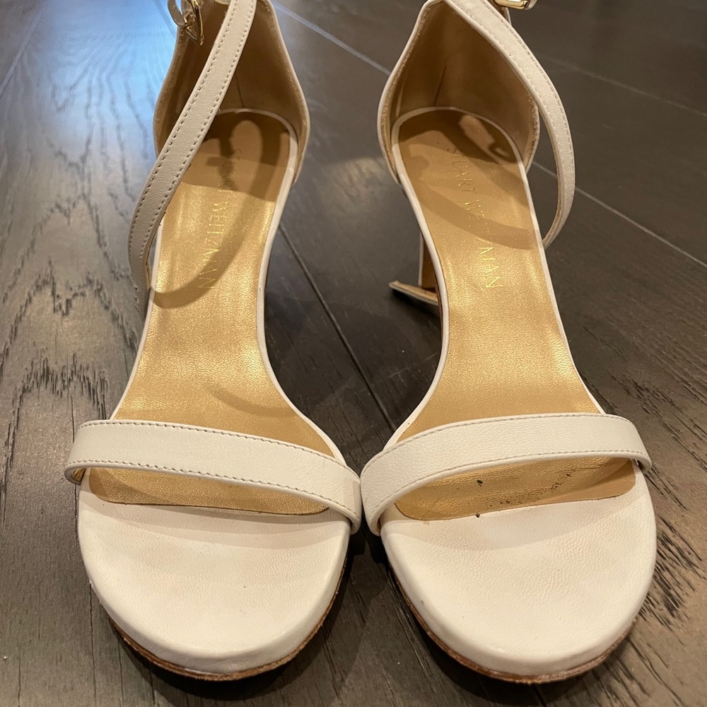 STUART WEIRZMAN white stiletto high heel